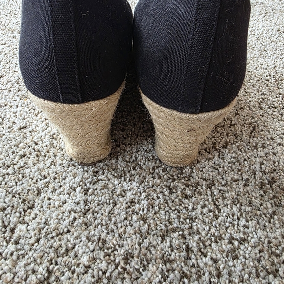 J. Crew Black Wedge Shoes for Women - Picture 3 of 9